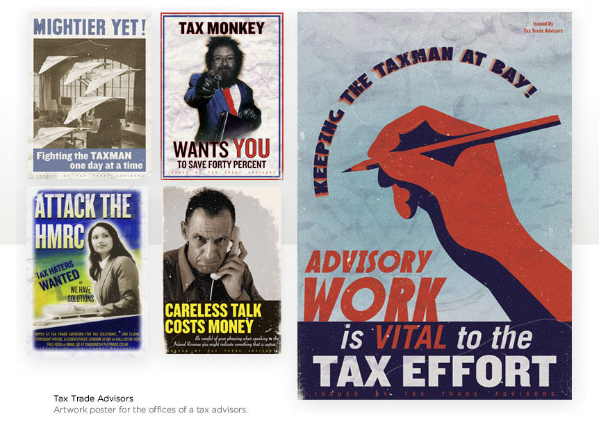 Art Posters for a Tax Company